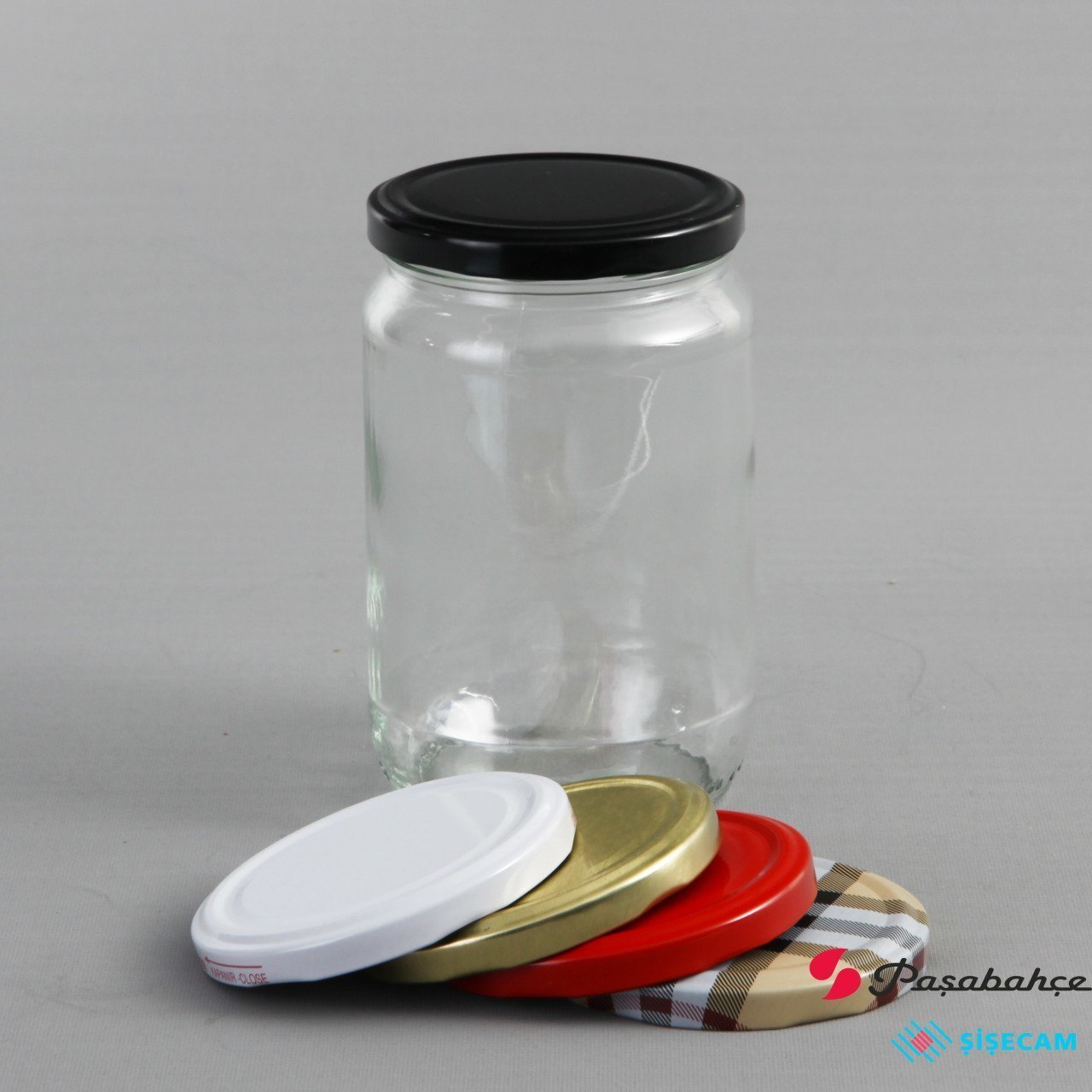 720cc 60 Adet Cam Kavanoz Kapaklı