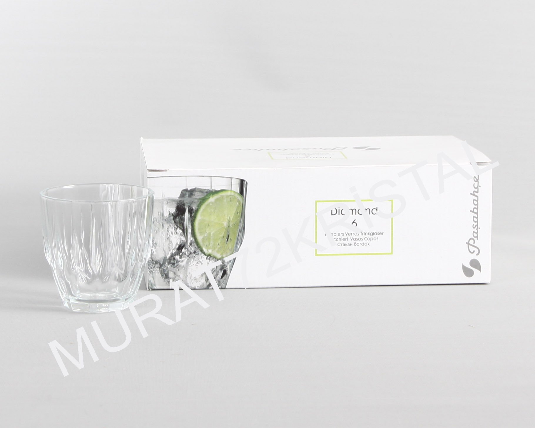 Paşabahçe Diamond Su Bardak 12 Adet 52988