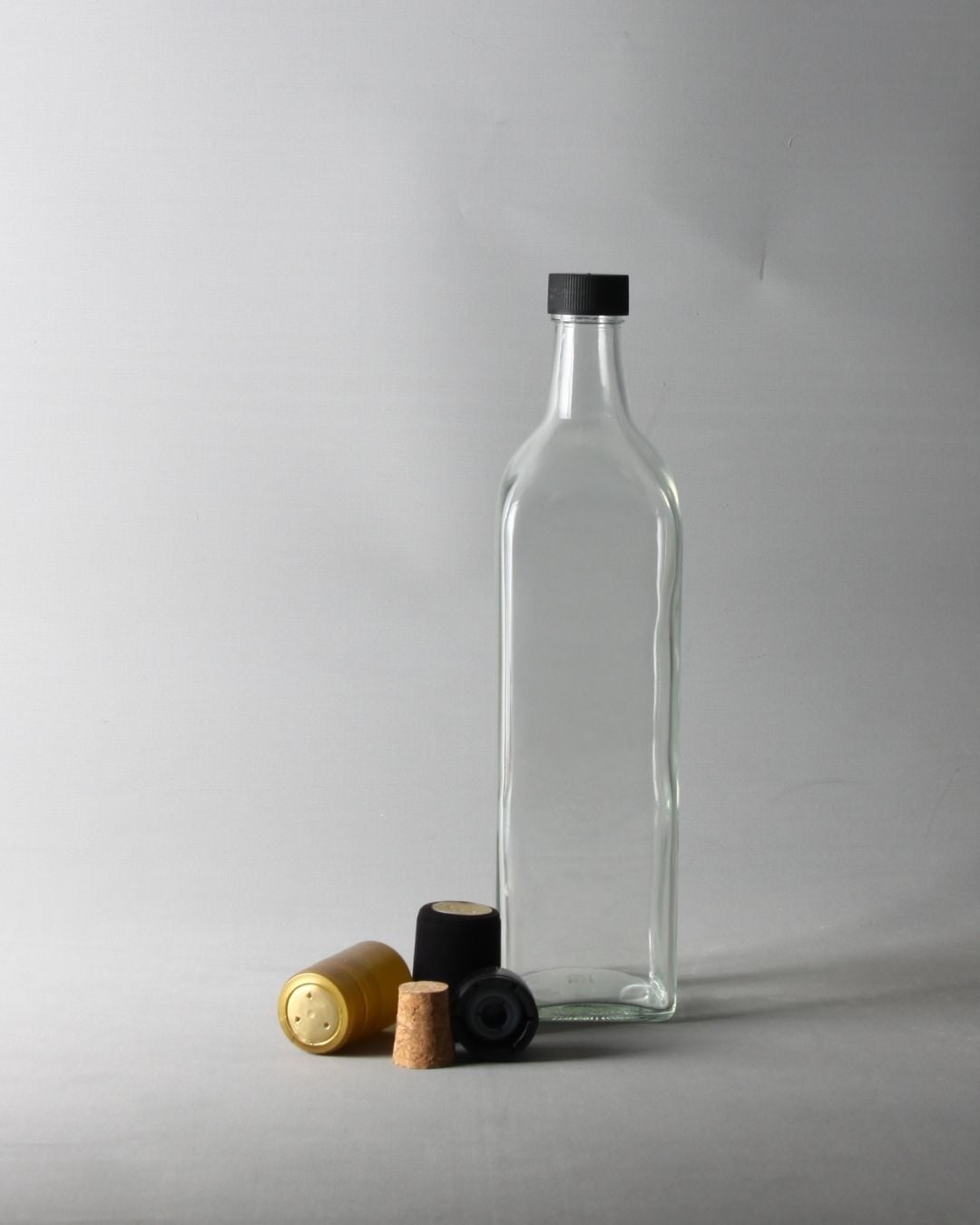 1000cc 30 Adet Köşeli Cam Yağ Şişesi