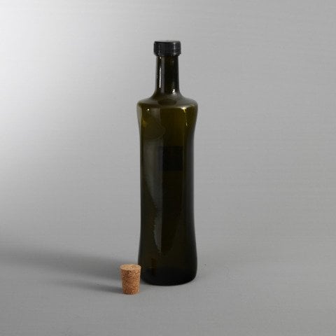 750cc 23 Adet Kapaklı Renkli Cam Yağ Şişesi