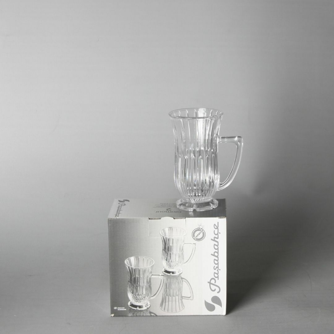 Glamour Kristal Kulplu Çay Bardak-2 li 68001