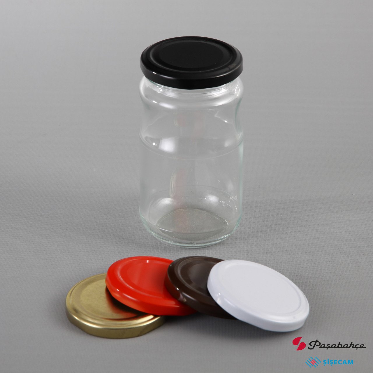 720cc 60 Adet Kapaklı Boğumlu Cam Kavanoz