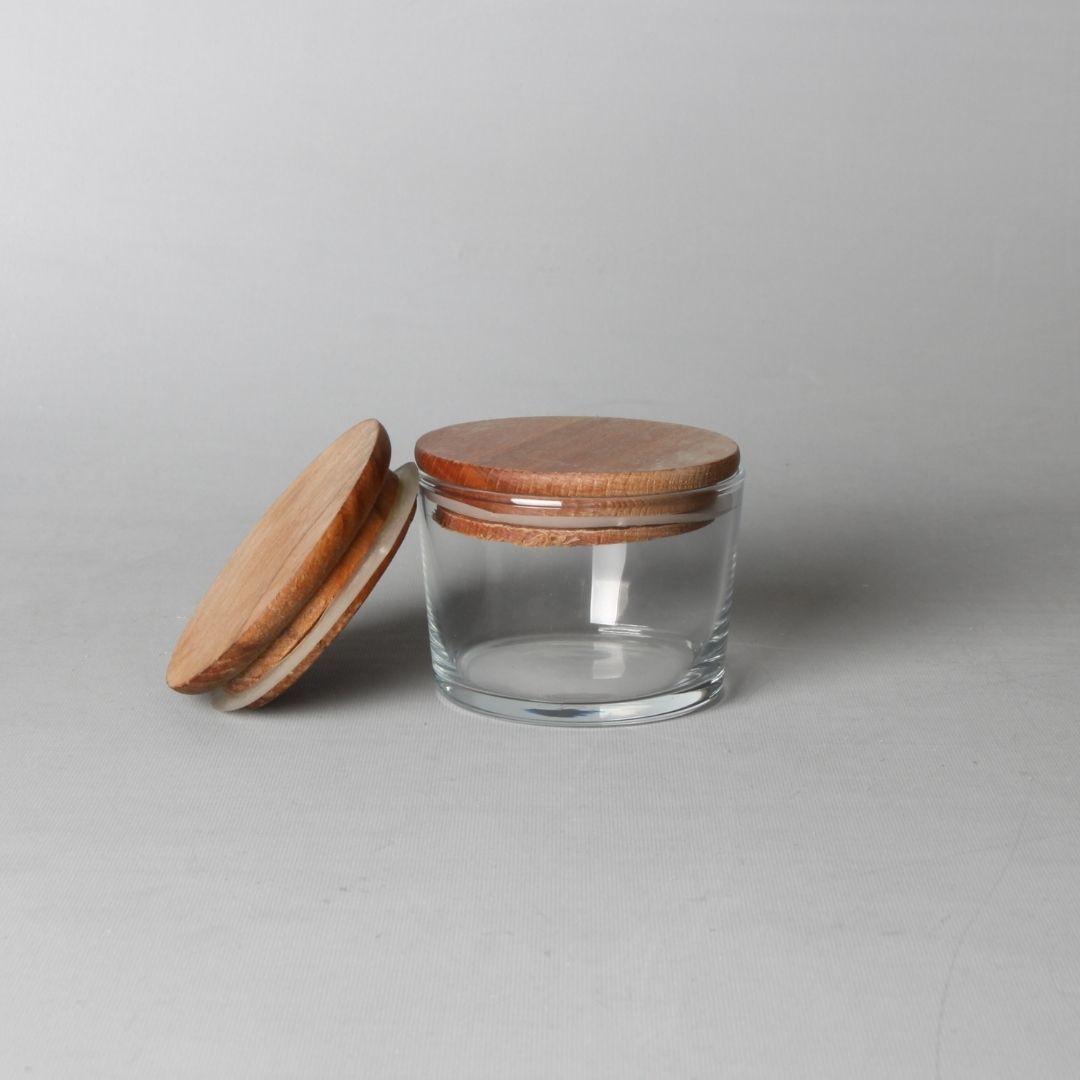 Ahşap Kapaklı Cam Kase  24  Adet