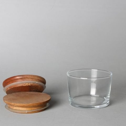 Ahşap Kapaklı Cam Kase  24  Adet