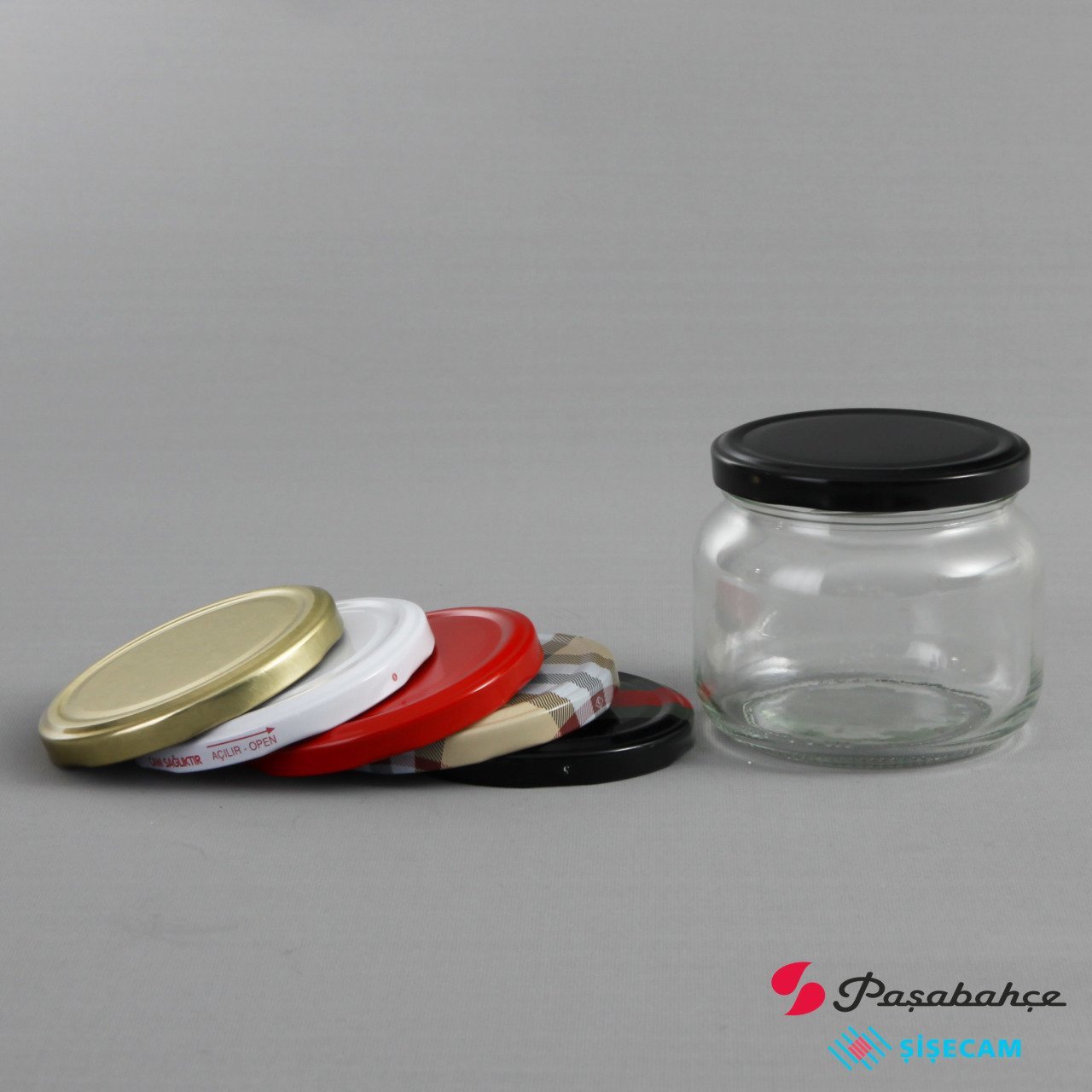 400cc 72 Adet Kapaklı Cam Kavanoz