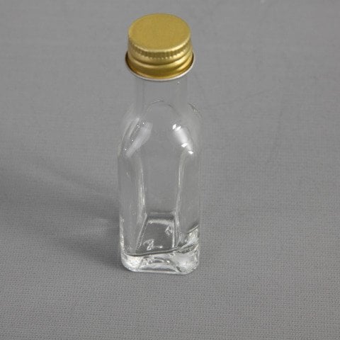 20cc 360 Adet Kapaklı Köşeli Minik Cam Şişe