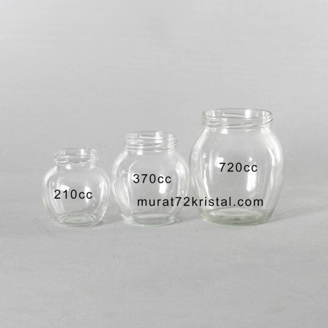 210cc 126 Adet Kapaklı Yumurta Cam Kavanoz