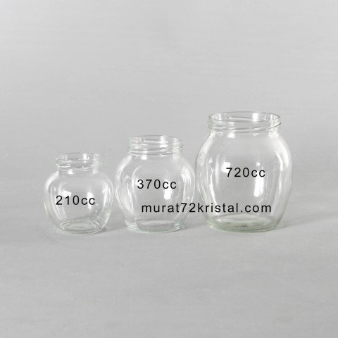 210cc 126 Adet Kapaklı Yumurta Cam Kavanoz