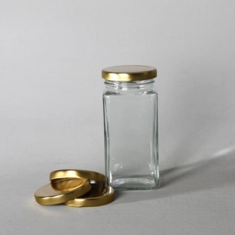 320cc Kare Gold Kapaklı 60 Adet