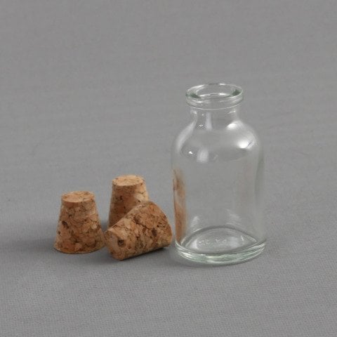 25cc 221 Adet Mantarlı Minik Cam Şişe