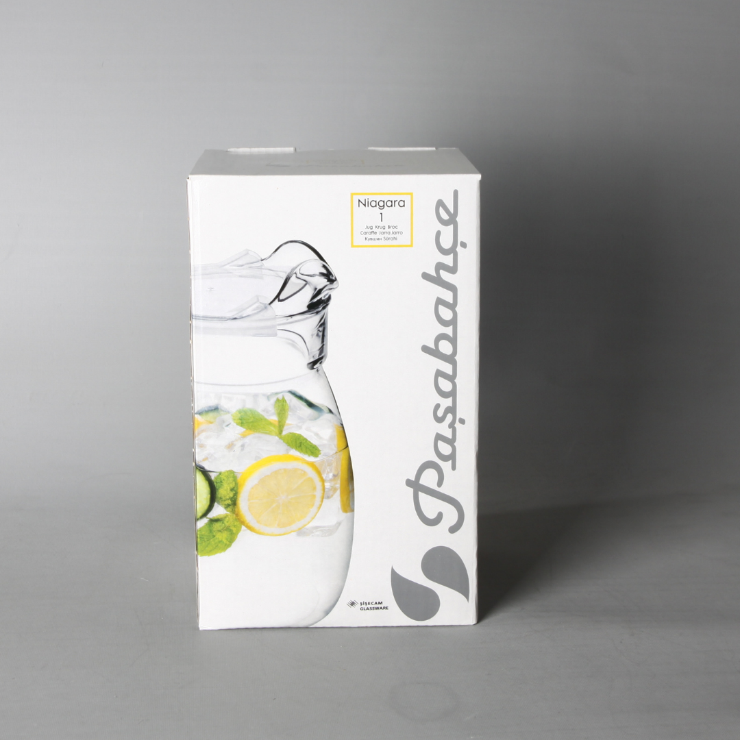 Paşabahçe Niagara Plastik Kapaklı Cam Sürahi 6 Adet 2500cc