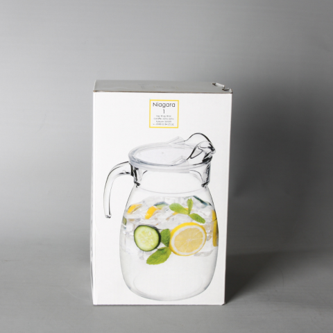 Paşabahçe Niagara Plastik Kapaklı Cam Sürahi 6 Adet 2500cc