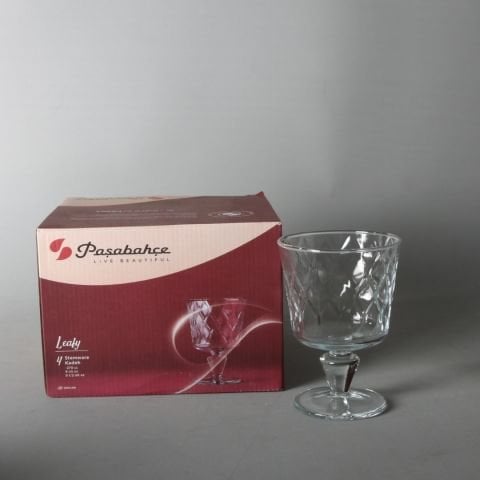 Leafy Kısa Ayaklı Kadeh 4 Adet