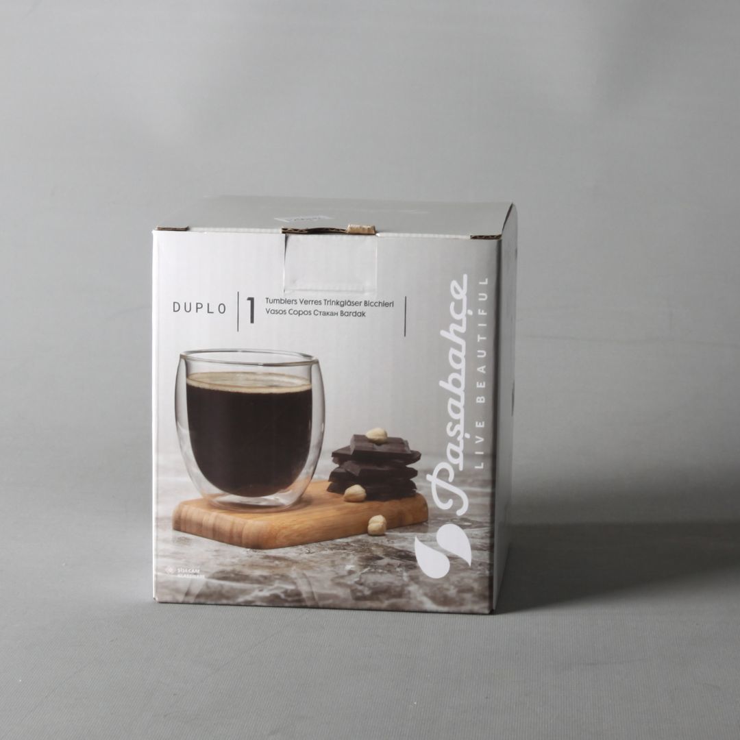 Paşabahçe Duplo Cam Kahve Bardağı 2 Adet