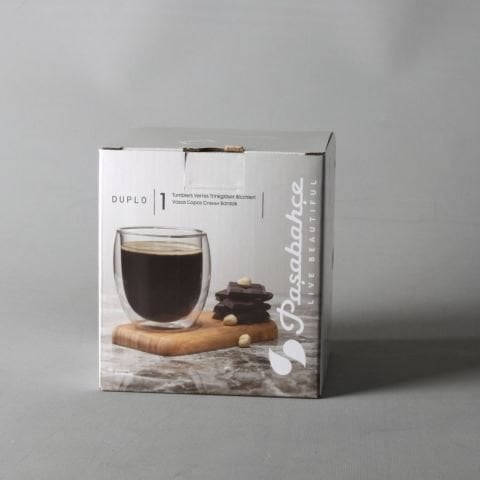 Paşabahçe Duplo Cam Kahve Bardağı 2 Adet