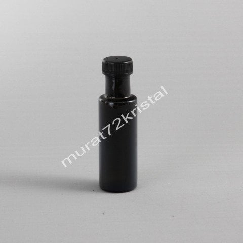 100cc 60 Adet Kapaklı Renkli Dorika Cam Şişe