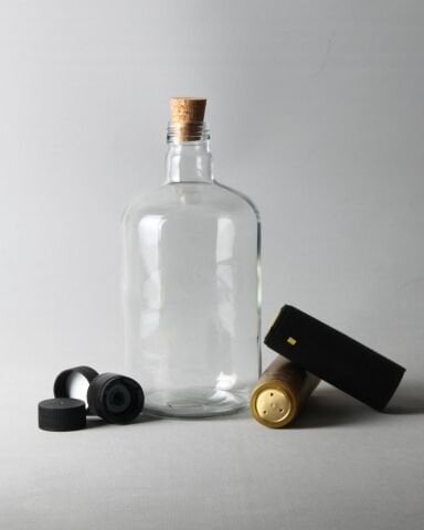 1000cc Tombul Şişe 20 Adet Kapaklı