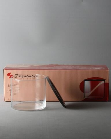 Basic Cam Saklama Kabı-10cm Çaplı Cam Bardak - Mum Bardak 24 Adet