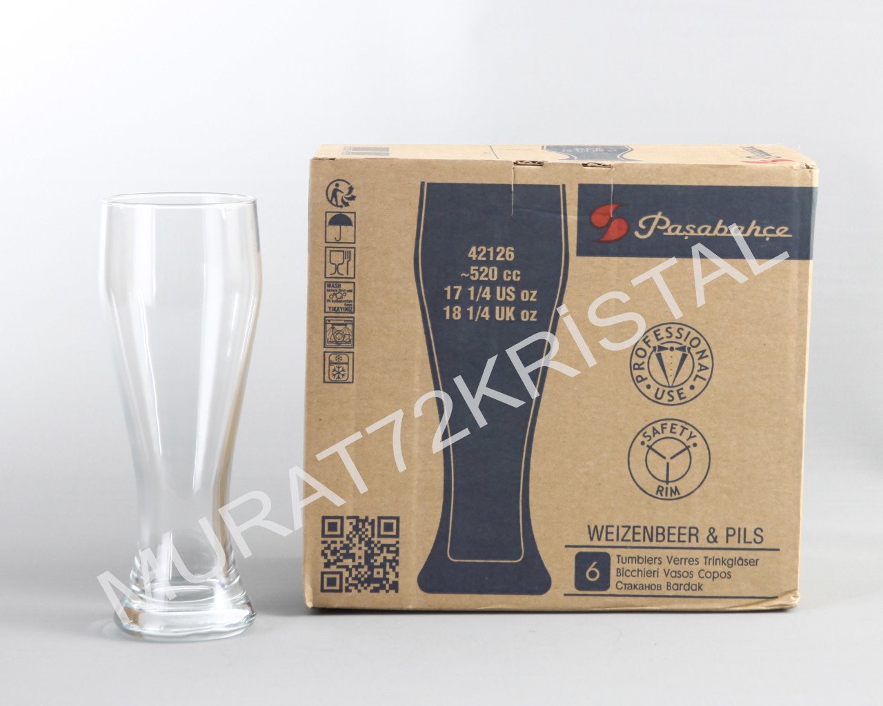 Paşabahçe 42126 Bira Bardağı 12 Adet