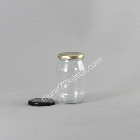 370cc 90 Adet Düz Cam Kavanoz