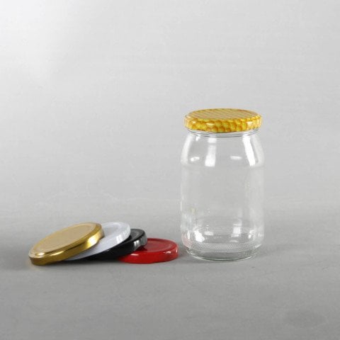 370cc 90 Adet Düz Cam Kavanoz