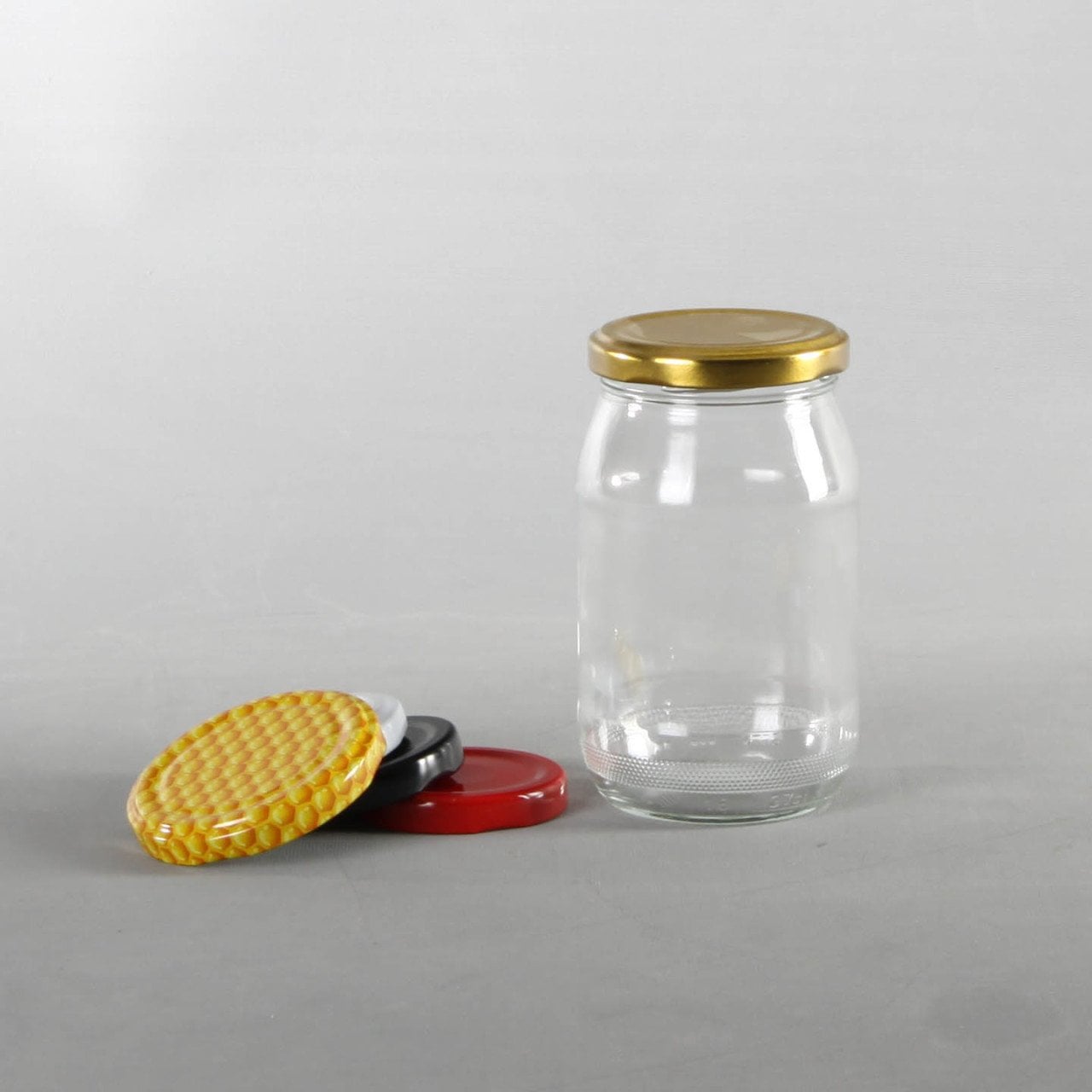 370cc 90 Adet Düz Cam Kavanoz