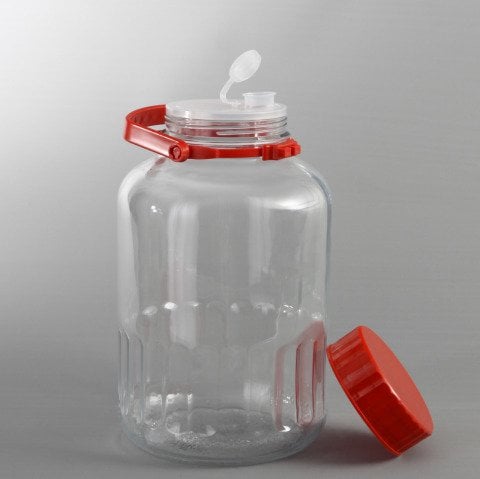 3 Litre 6 Adet Cam Kapaklı Kavanoz