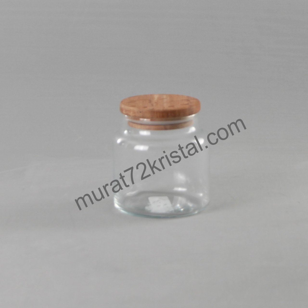 Ahşap Kapaklı Kavanoz-Orta Boy-12 Adet_500cc