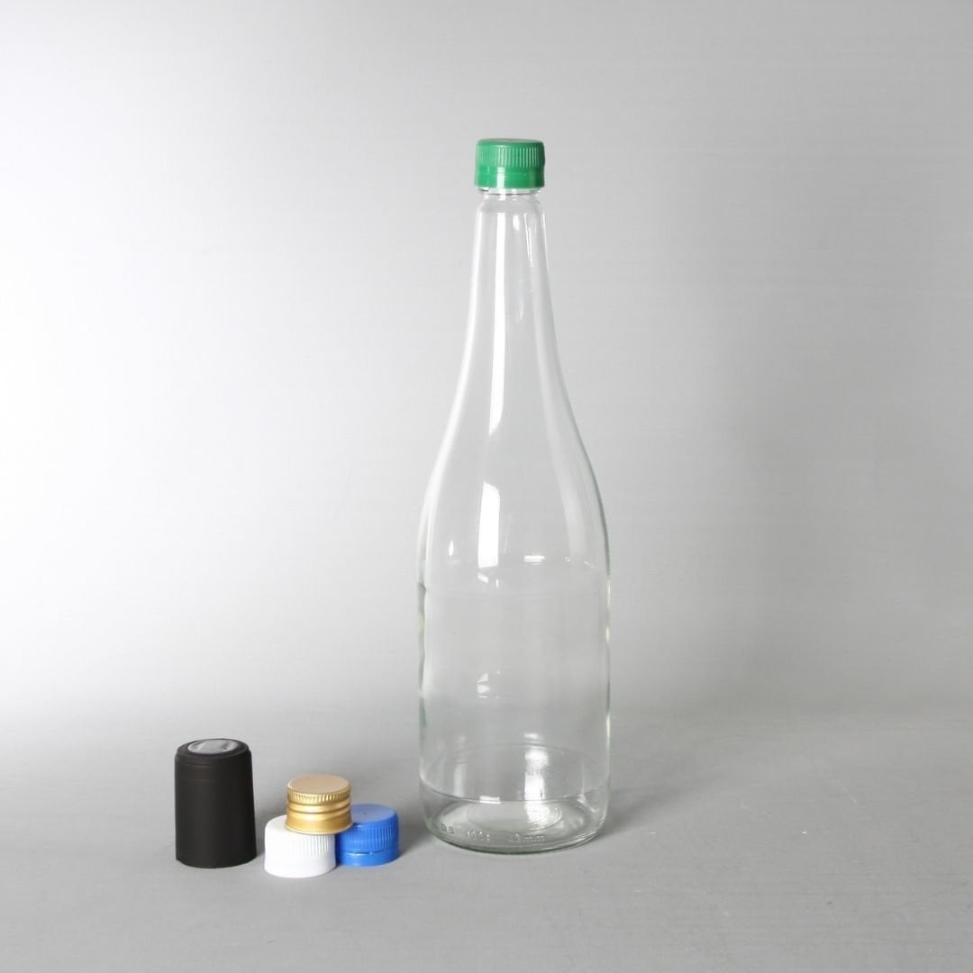 1 Litre 30 Adet Cam Şişe Plastik Kapaklı Emniyet Kilitli