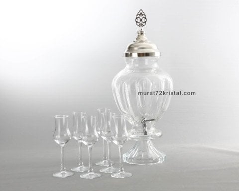 Şerbetlik ve 6 Adet Grappa Kadeh