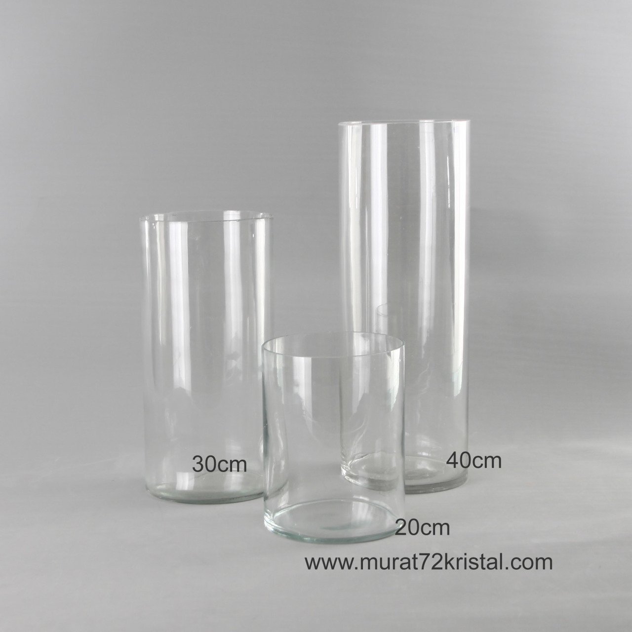 Silindir Vazo 20cm & 30cm & 40cm (14cmÇap)