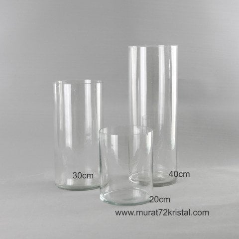 Silindir Vazo 20cm & 30cm & 40cm (14cmÇap)