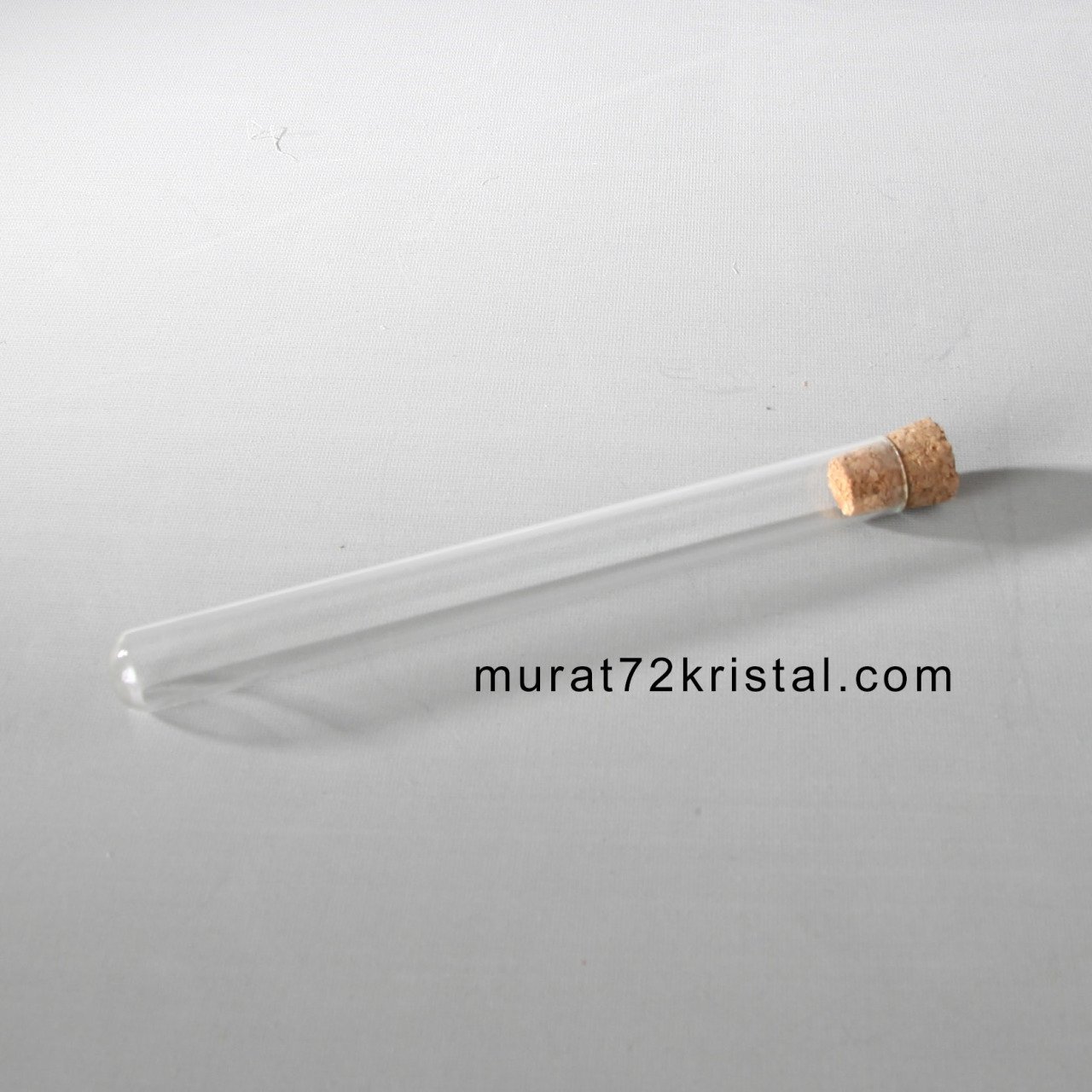 Mantarlı  CamTüp 100 Adet - 18 cm