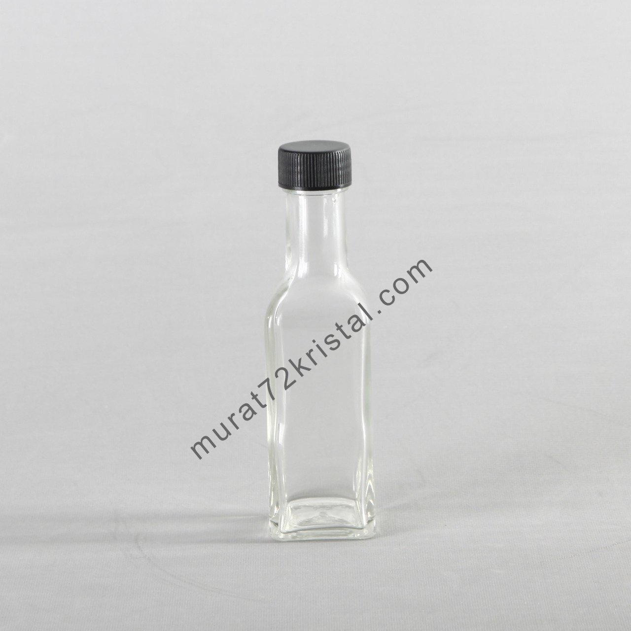 100cc 80 Adet Köşeli Cam Şişe