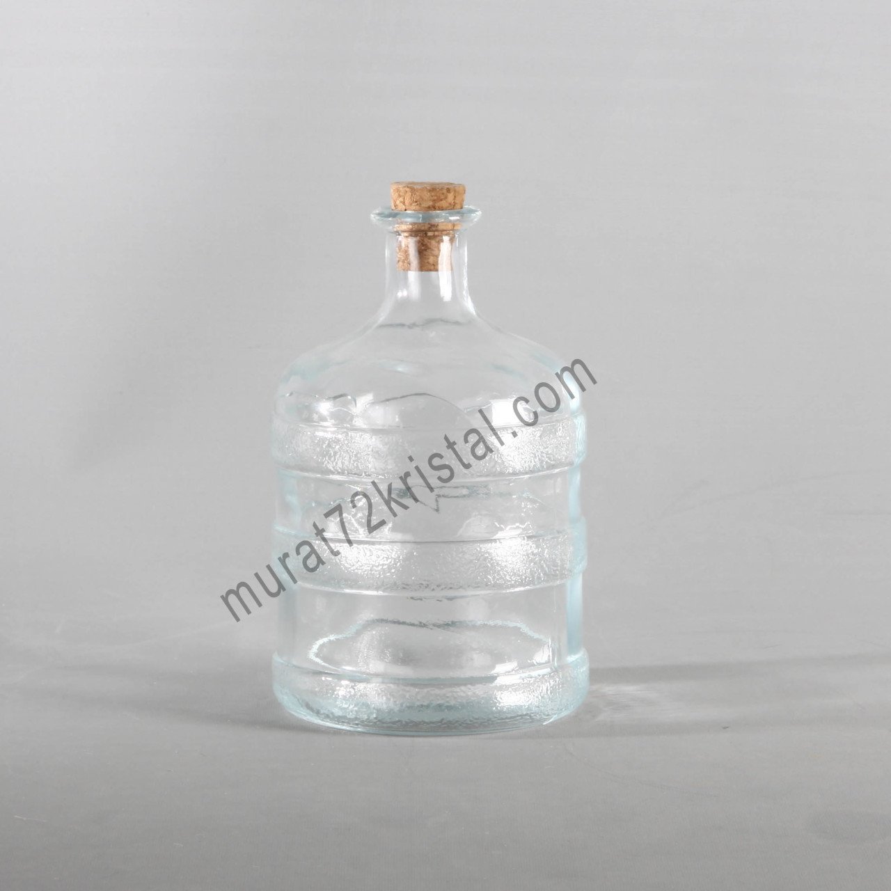 Cam Damacana_1 litre_3 Adet_Doğal Mantarlı