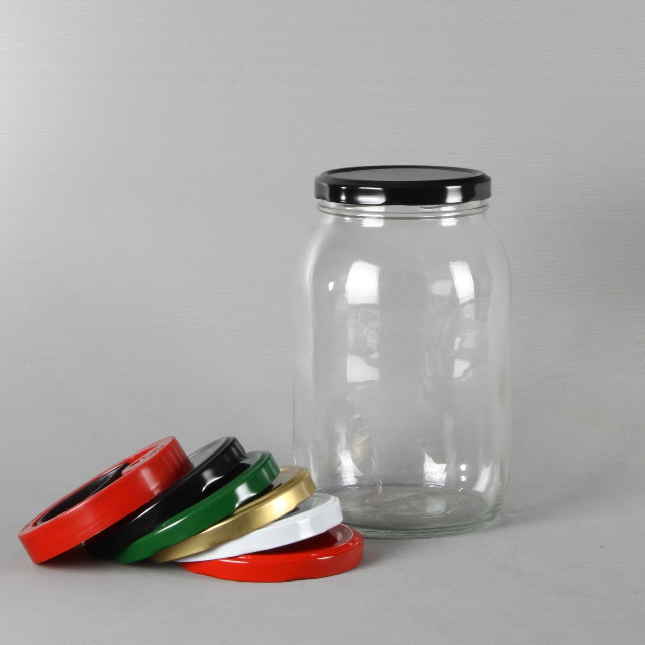 2 Litre 100mm Ağız Çaplı Kavanoz 12 Adet