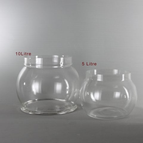 Cam Kase 10 Litre - 22 cm Ağız Çapı-25cm Yükseklil