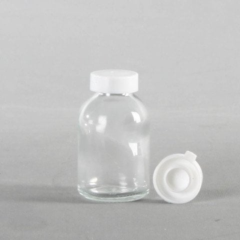 25cc Plastik Kapaklı Sızdırmaz 221Adet Cam Numune Şişesi