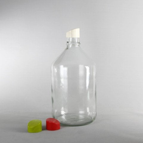 8 Litre Cam Damacana Plastik Dökme Kapaklı