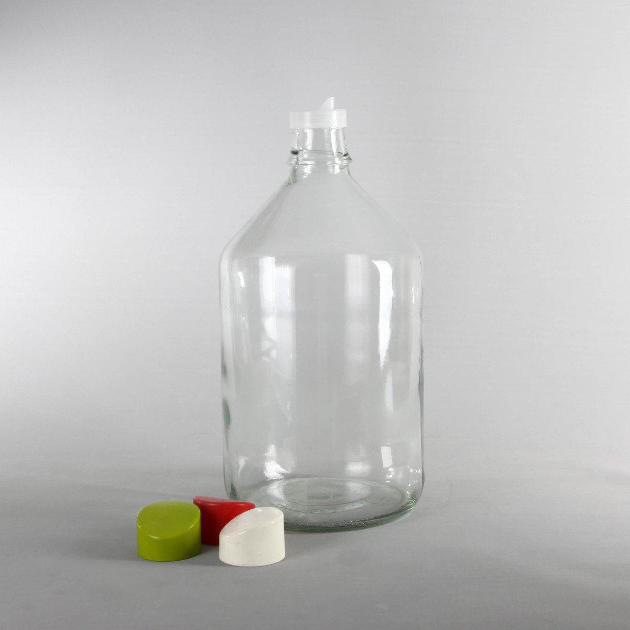 8 Litre Cam Damacana Plastik Dökme Kapaklı