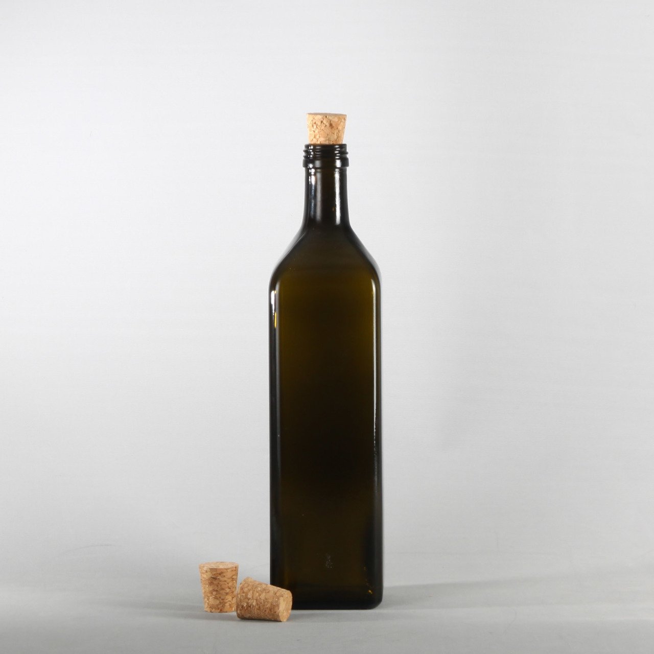 1 Litre 40 Adet Koyu Renk Mantarlı Şişe