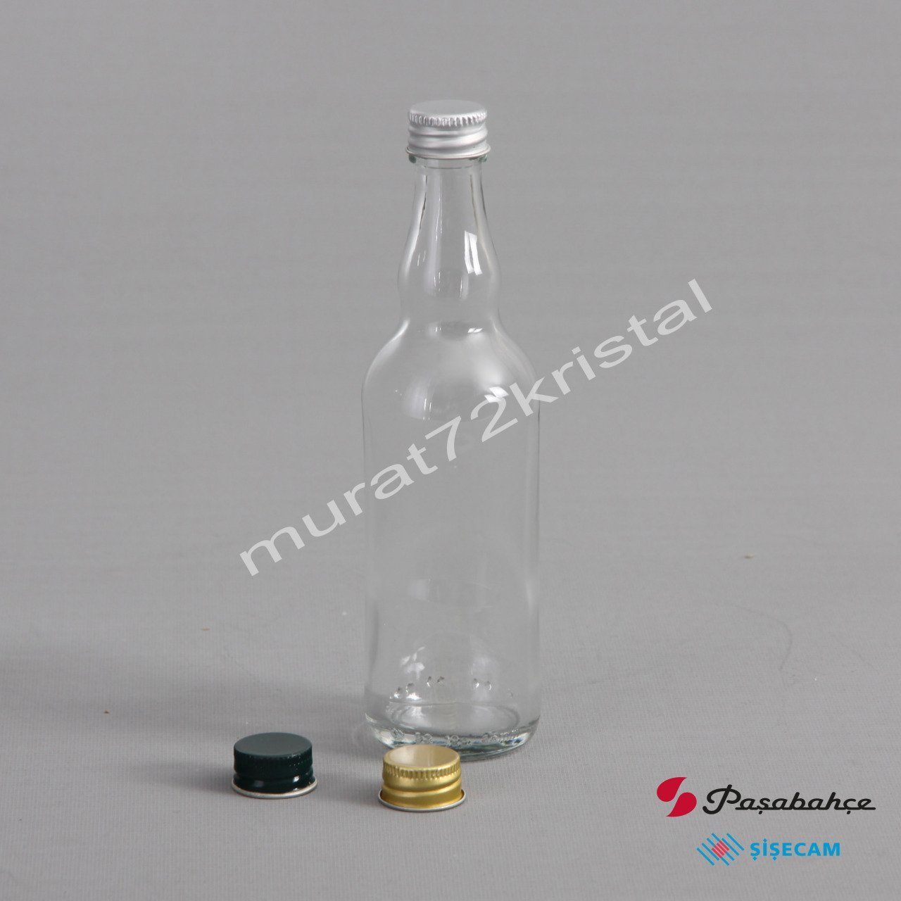 100cc 100 Adet Kapaklı Cam Şişe