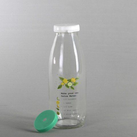 500cc Detoks Desenli Emniyet Kilitli ve Delikli Kapaklı 39 Adet