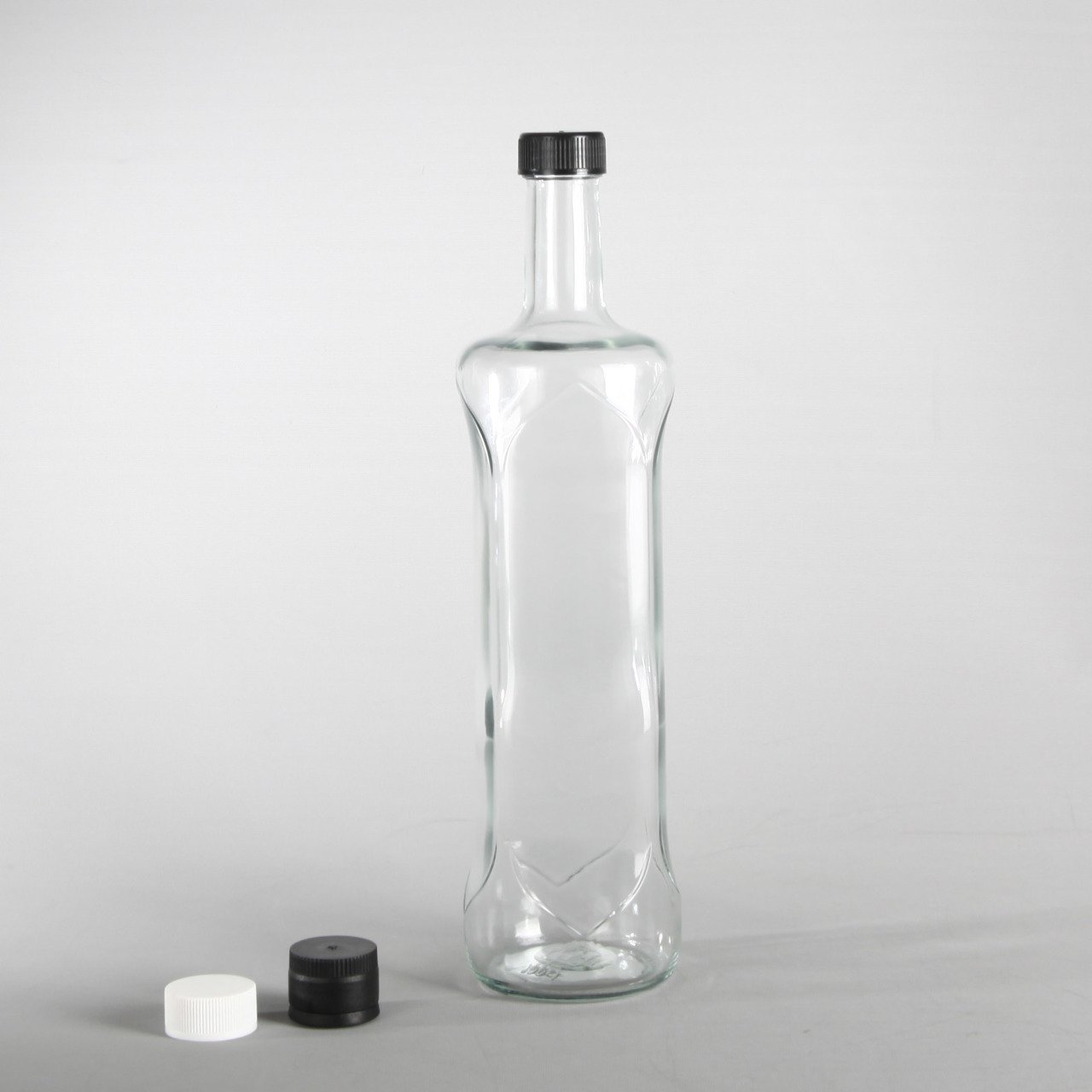 1 Litre 33 Adet Çevirme Kapaklı Cam Şişe Geolive Model