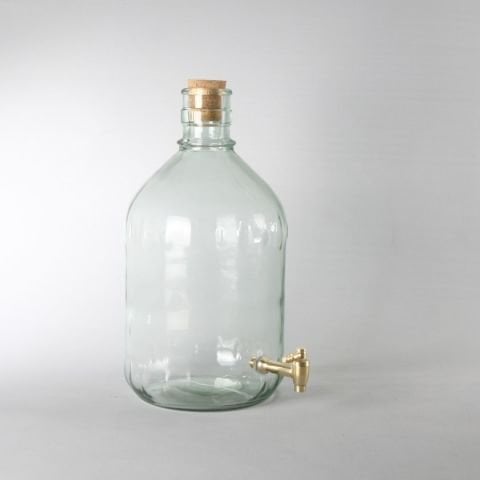 Musluklu Cam Damacana 5 Litre