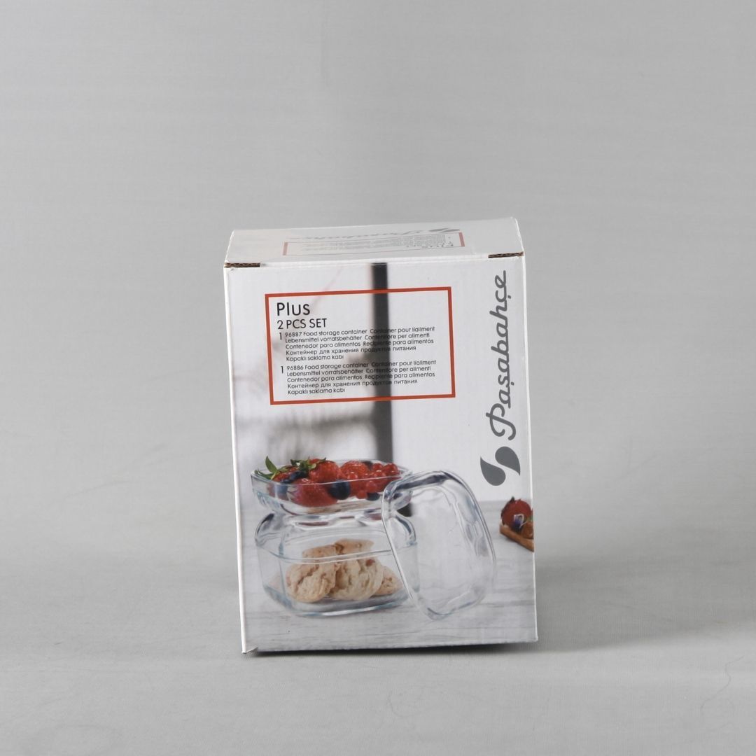 96888 Cam Saklama Kabı 1 Kutuda 2 boy- 6 Kutu