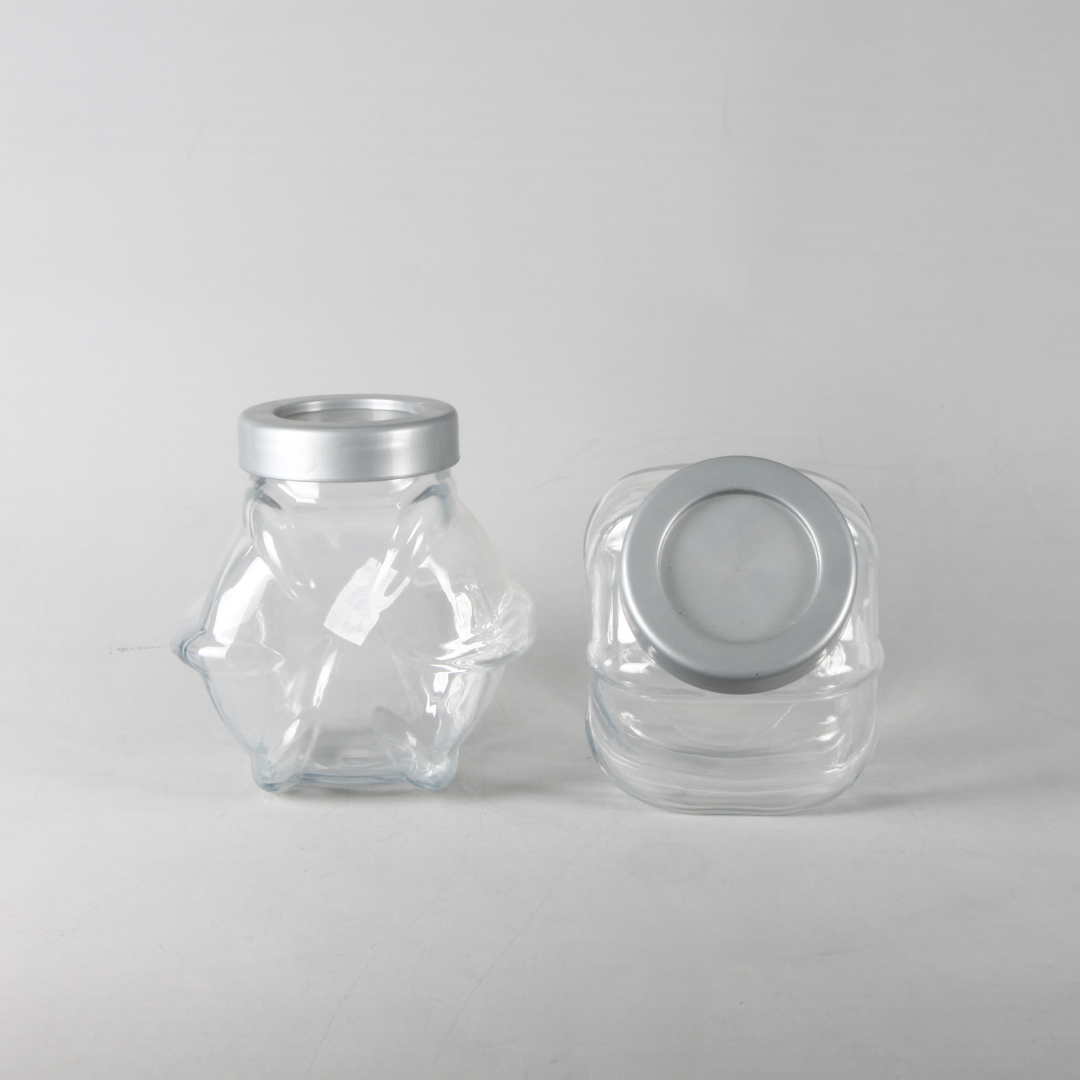 Gri Palstik Kapaklı Kavanoz 3 Adet